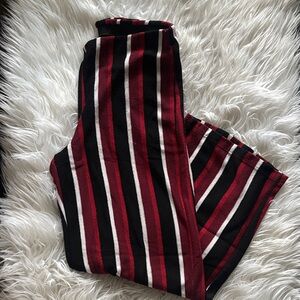 Striped Knit Cropped Pant